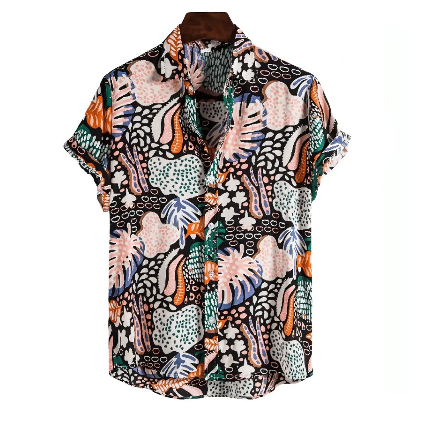 Mens Beach Shirts - Shirt - Dan Flashes - Medium - A stylish button - up shirts - Dan Flashes - Shirt